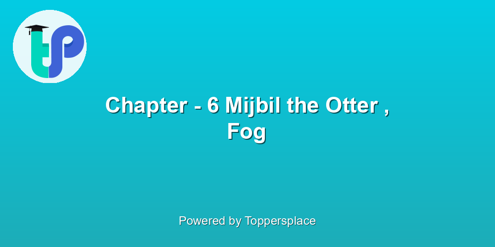 Chapter - 6 Mijbil the Otter , Fog