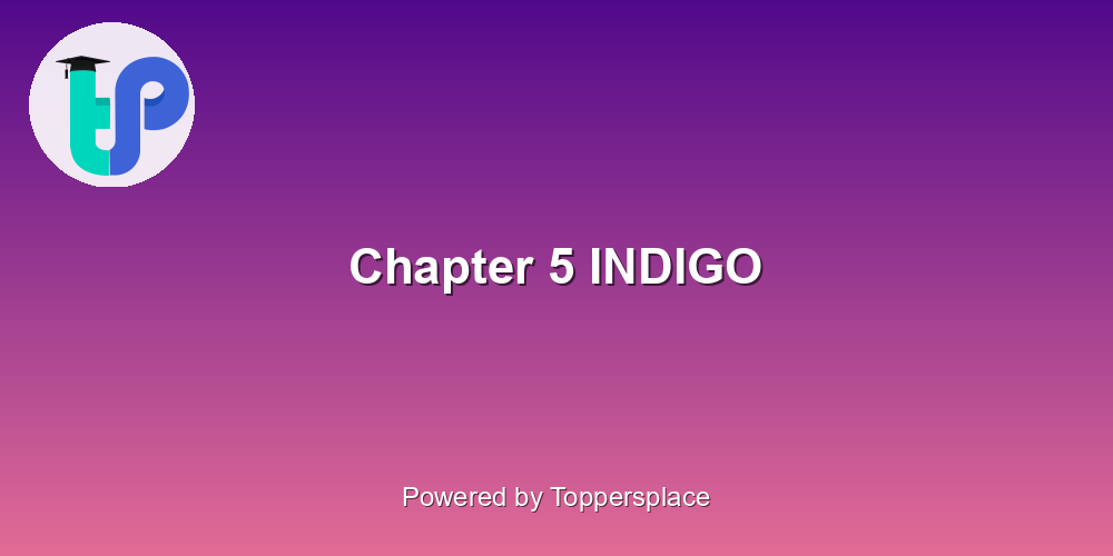Chapter 5 INDIGO