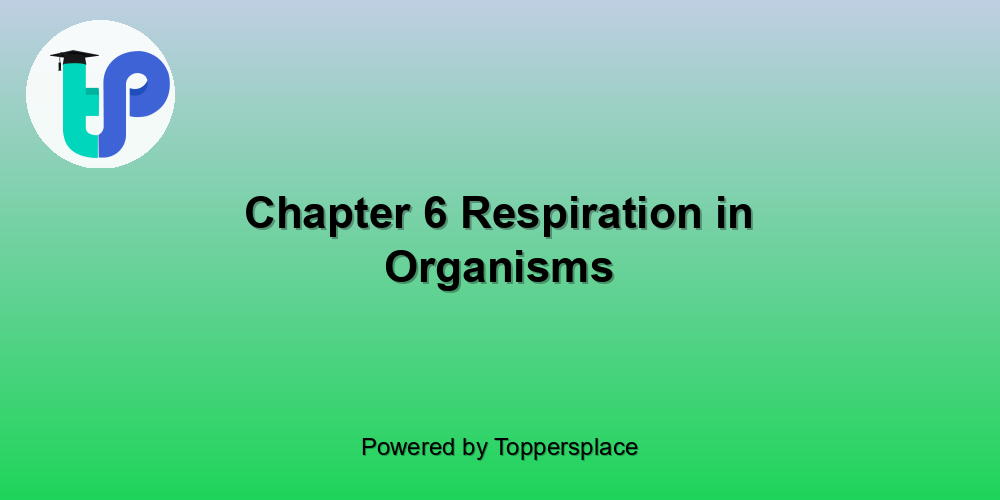 Chapter 6 Respiration in Organisms