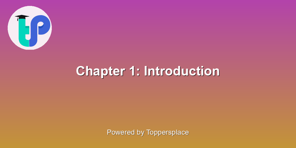 Chapter 1: Introduction