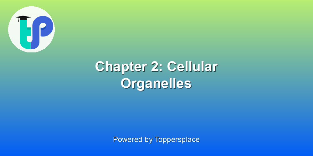 Chapter 2: Cellular Organelles