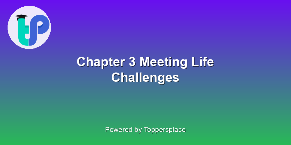 Chapter 3 Meeting Life Challenges